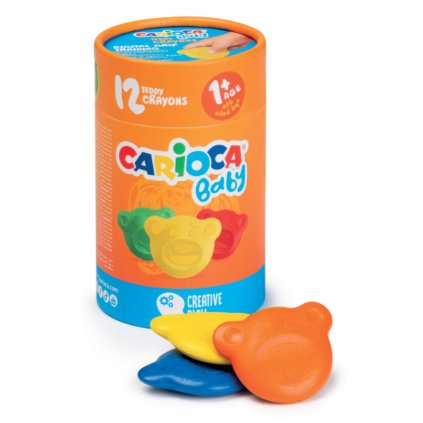 Carioca Baby Teddy voskovky 12ks