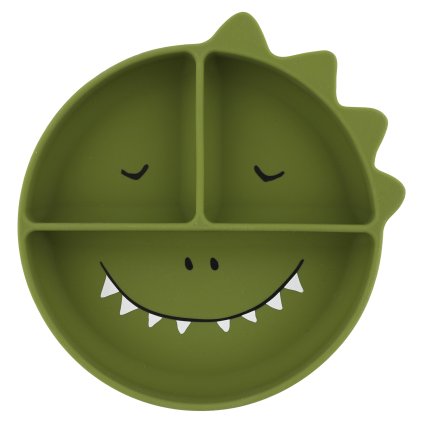 Dětský silikonový talíř s přísavkou Trixie Baby - Mr. Dino