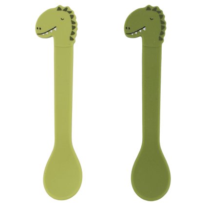 Dětské silikonové lžičky Trixie Baby - 2pack Mr. Dino