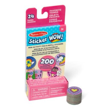 Sticker WOW! MINI knížka s náplní do razítkovače- Veselé obrázky