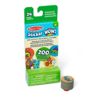 Sticker WOW! MINI knížka s náplní do razítkovače - Dinosaurus