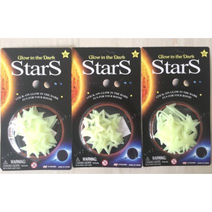 Hvězdičky - svítící ve tmě