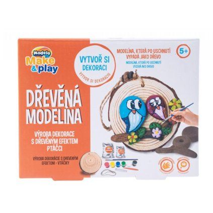 MODELO Dřevěná modelína- ptáčci