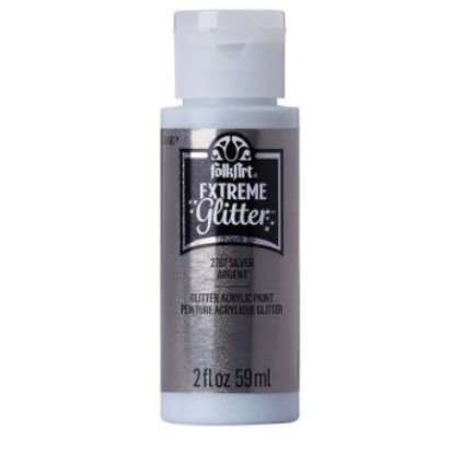 FolkArt Extreme Glitter 58 ml SILVER
