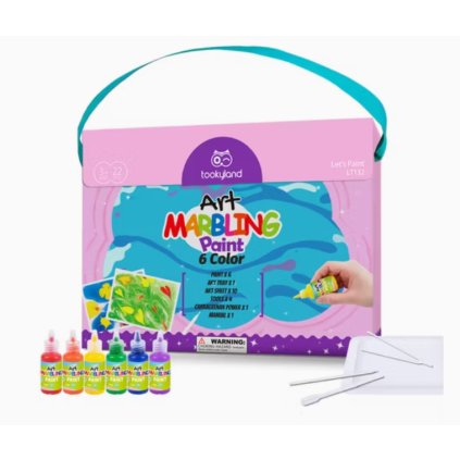 TookyLand - Sada na mramorování - 6 barev