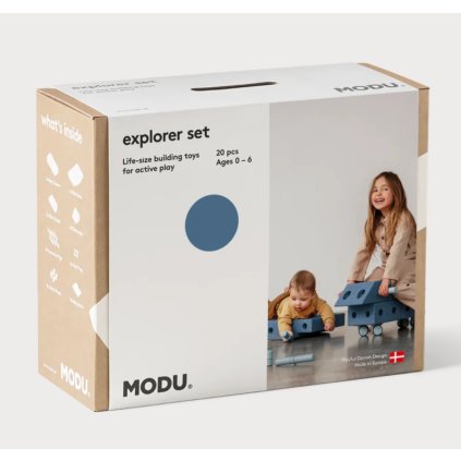 MODU - Stavebnice Explorer Set Blue / Sky Blue