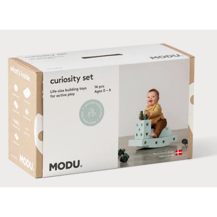 MODU - Stavebnice Curiosity Set Ocean Mint / Forest Green
