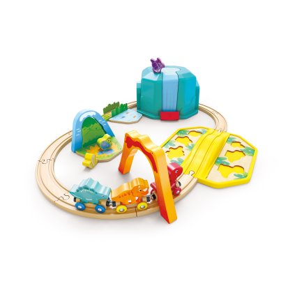 HAPE - Vláčkodráha s dinosaury