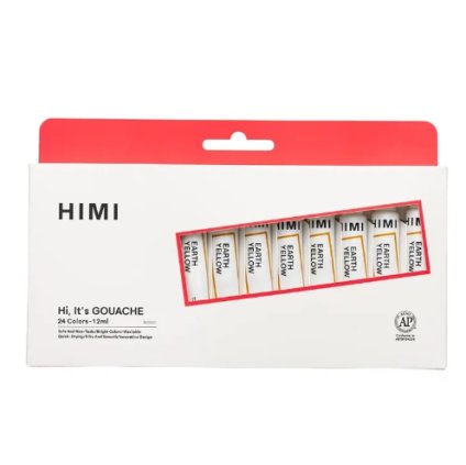 3695 2 himi kvasove barvy tube gouache set 24 colours 12 ml