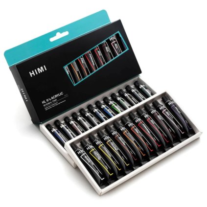 3746 3 himi akrylove barvy set 24 x 12 ml