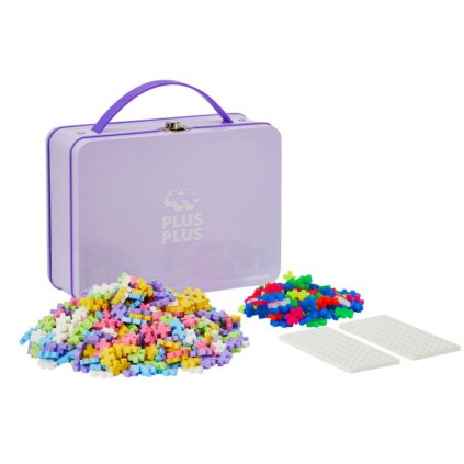 Plus-Plus Stavebnice - Kovový kufřík pastel 600ks