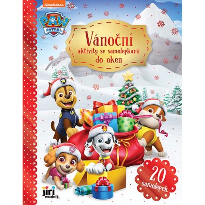 0007839 vanocni aktivity se samolepkami do oken tlapkova patrola