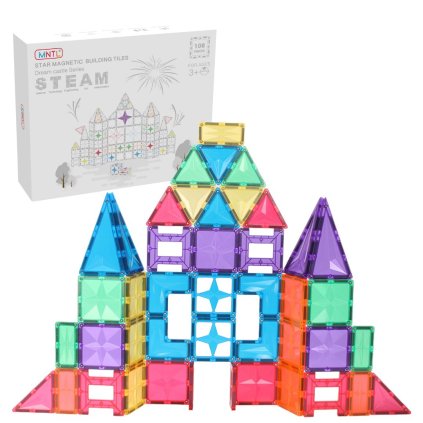 4208 1 mntl magneticka stavebnice hrad 108 ks duhove barvy
