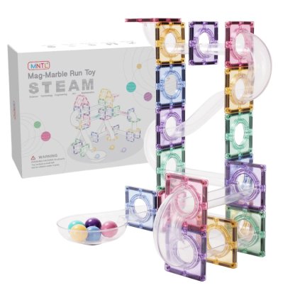 4226 mntl magneticka stavebnice marble run toy pastel 80 ks