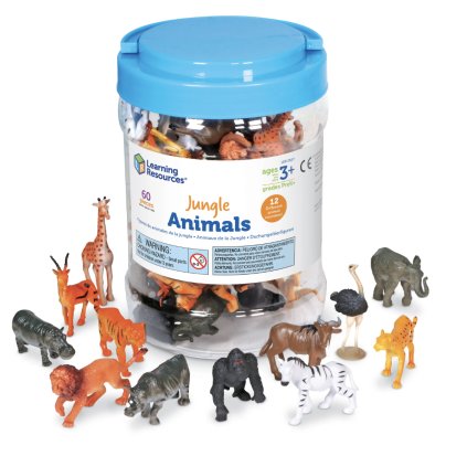 4586 learning resources dzungle pocitaci figurky zviratek 60 ks ler0810