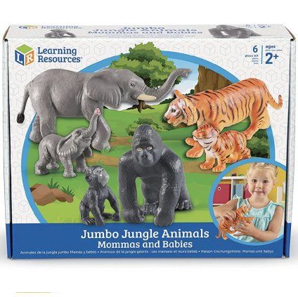 4709 3 learning resources jumbo zviratka maminky a mladata z dzungle