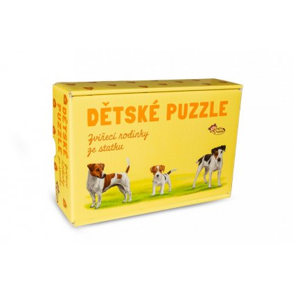 Dětské puzzle Trio - Chytrá opička - Zvířátka ze statku