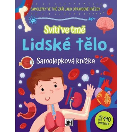 Samolepková knížka - Jiří models - Lidské tělo - Svítící ve tmě