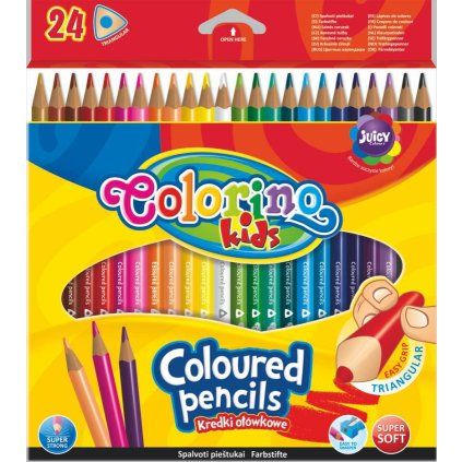 Trojhranné pastelky - Colorino - 24 barev