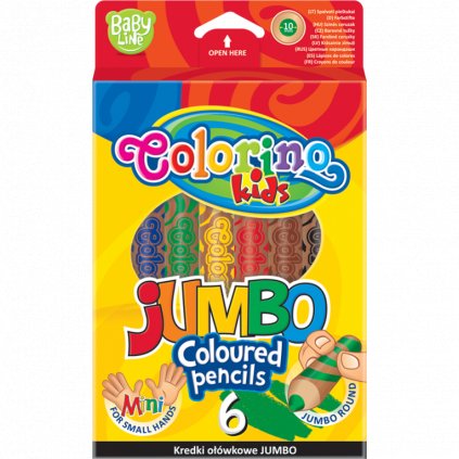 Silné baby pastelky - Colorino - 6 barev