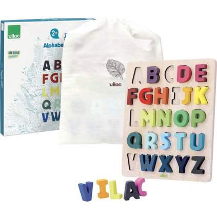 Vilac - Vkládací puzzle - Abeceda