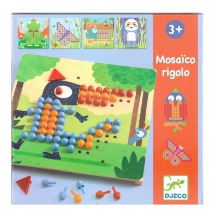 Vzdělávací motorická hra - Djeco - Mozaika Rigolo