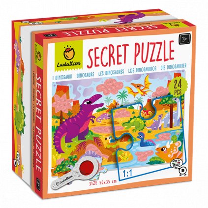 Ludattica - Secret Puzzle s lupou, Dinosauři