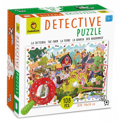 Ludattica - Detektivní puzzle s lupou, Farma