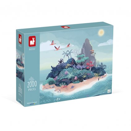 Janod - Puzzle - Tajemný ostrov - 2000 ks