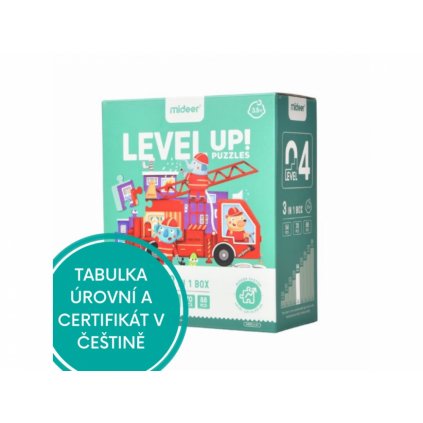 Puzzle s pytlíčky na uložení a certifikátem - Mideer - LEVEL 04 - Dopravní prostředky