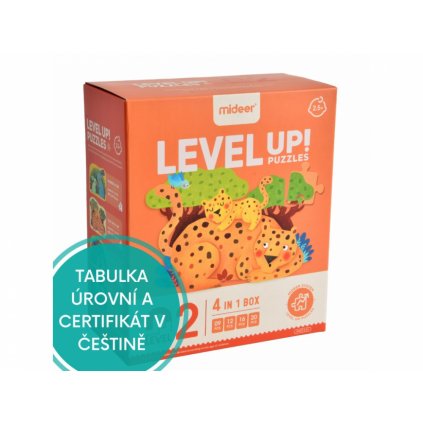 Puzzle s pytlíčky na uložení a certifikátem - Mideer - LEVEL 02 - Mláďátka s maminkou