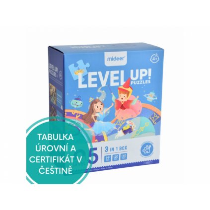 Puzzle s pytlíčky na uložení a certifikátem - Mideer - LEVEL 05 - Pohádkový svět