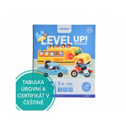 Puzzle s pytlíčky na uložení a certifikátem - Mideer - LEVEL 05 - Dobrodružství