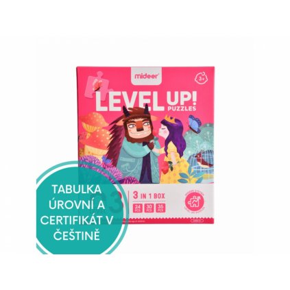 Puzzle s pytlíčky na uložení a certifikátem - Mideer - LEVEL 03 - Dobrodružství princezen