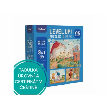 Puzzle s pytlíčky na uložení a certifikátem - Mideer - LEVEL 05 - Zvířecí hrdinové