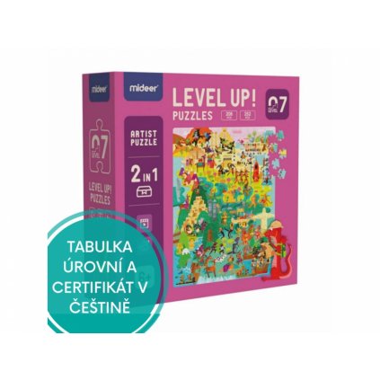 Puzzle s pytlíčky na uložení a certifikátem - Mideer - LEVEL 07 - Svět