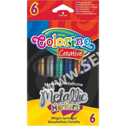 Colorino - Metalické fixy 6 ks
