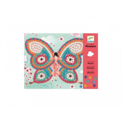 Kreativní sada mozaika - Djeco - Motýlkové dámy - třpytivé