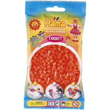 Zažehlovací korálky  - Hama- oranžová - 1.000KS