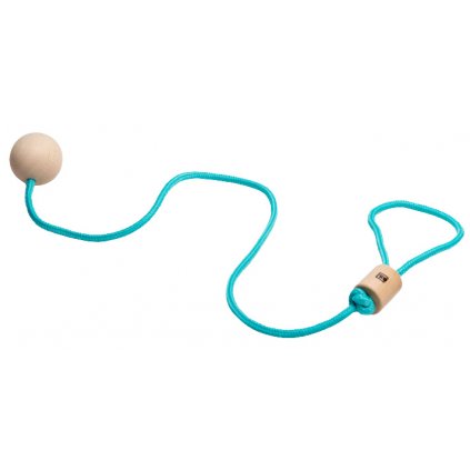 BS Toys - long jump ball junior 75 x 4 cm wood/polyester blue