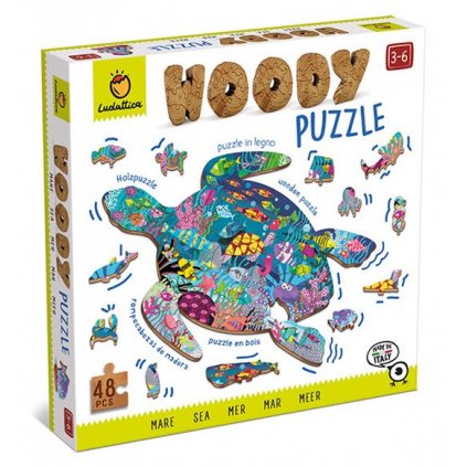 Ludattica - Dřevěné puzzle Moře - Woody