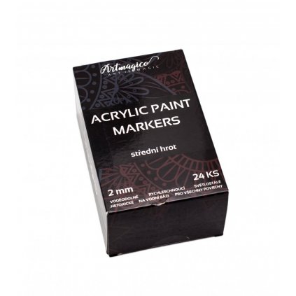 Artmagico - Akrylové fixy se středním hrotem 24 ks