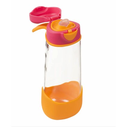 b.box - Sport lahev na pití 600 ml - růžová/oranžová