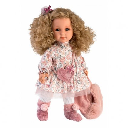 Llorens 53533 ELENA - realistická panenka s měkkým látkovým tělem - 35 cm