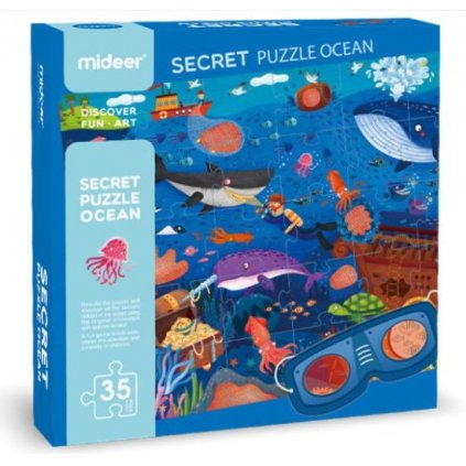 Mideer - Detektivní puzzle - Oceán - 35 ks