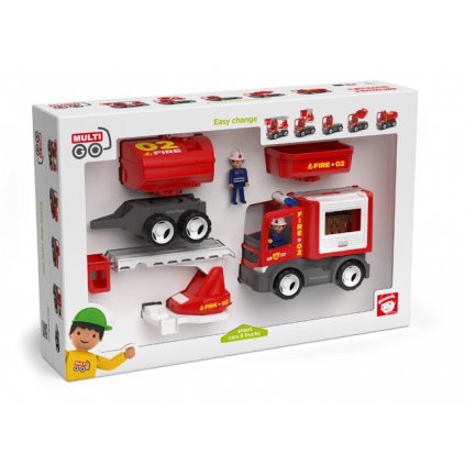 efko - MultiGO Fire set - figurky Igráčků hasičů s auty