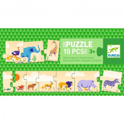 Djeco - Dlouhé puzzle  Malý až velký
