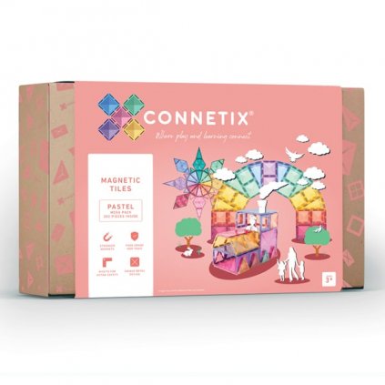 Connetix - Magnetická stavebnice - pastelové barvy 202 dílů