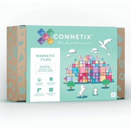 Connetix - Magnetická stavebnice - pastelové barvy 120 dílů