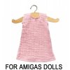 Minikane -mušelínové šaty Iva - světle růžové